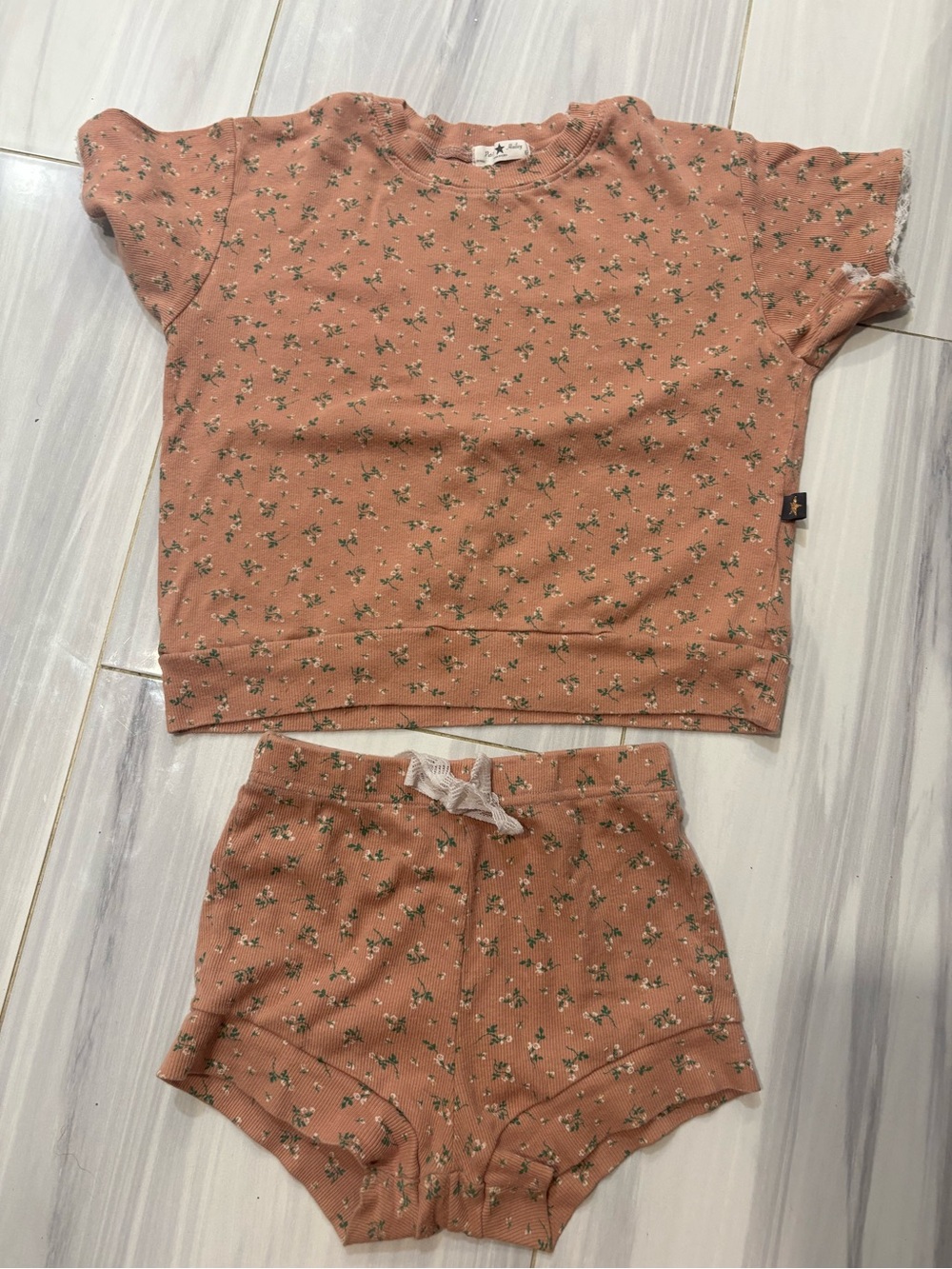 Children's Floral  SleeveSet - Dusty Mauve